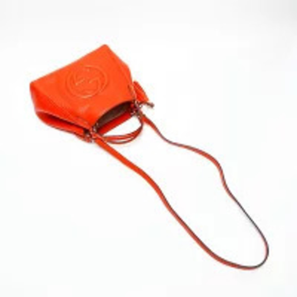 Gucci Soho Tassel Leather Handbag Orange - Picture 10 of 13